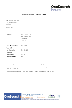 OneSearch Insure - Buyer's Policy thumbnail