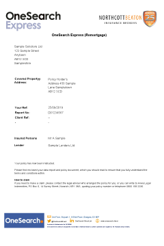 OneSearch Express (Remortgage) thumbnail